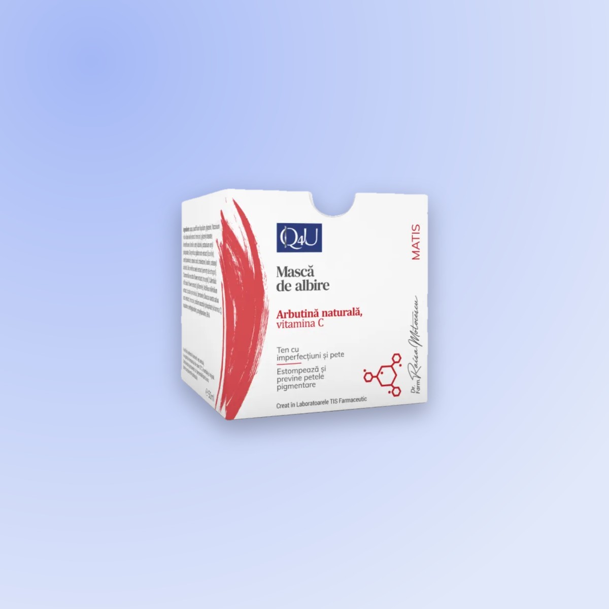 TIS  Q4U Mască de albire, 50 ml