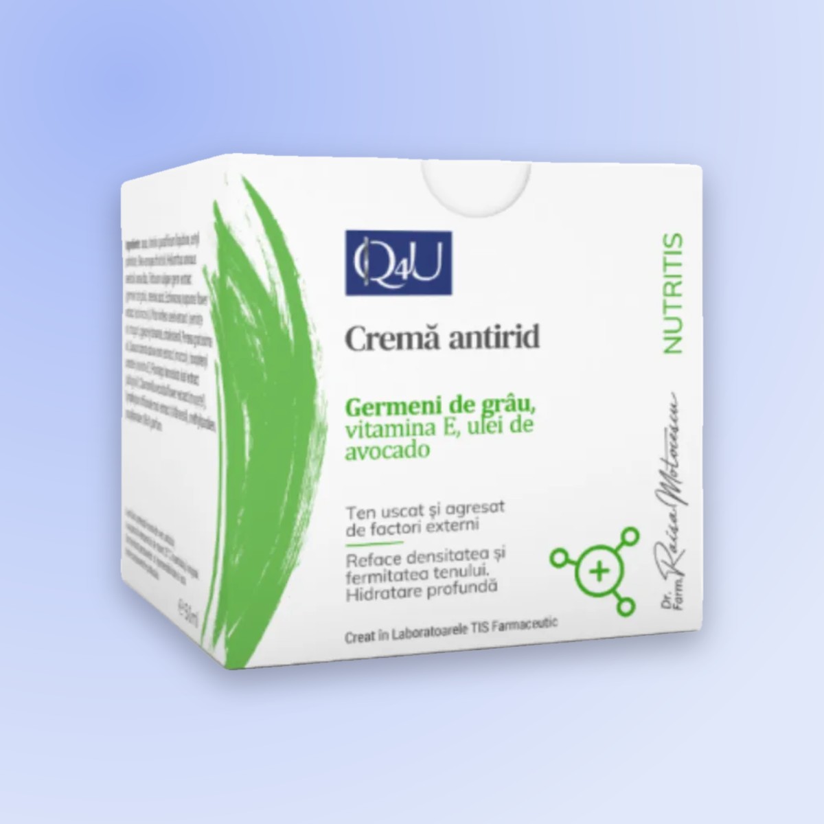 TIS Q4U Cremă antirid cu germeni de grâu, 50 ml